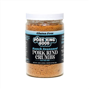 Pork King Good Ranch Pork Rinds Crumbs 12oz Jar