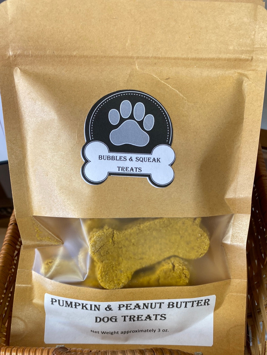 Pumpkin & Peanut Butter Pet Treats - VNDR Bubbles & Squeak