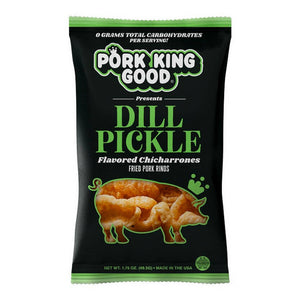 Pork King Good Dill Pickle Pork Rinds  1.75oz Bag